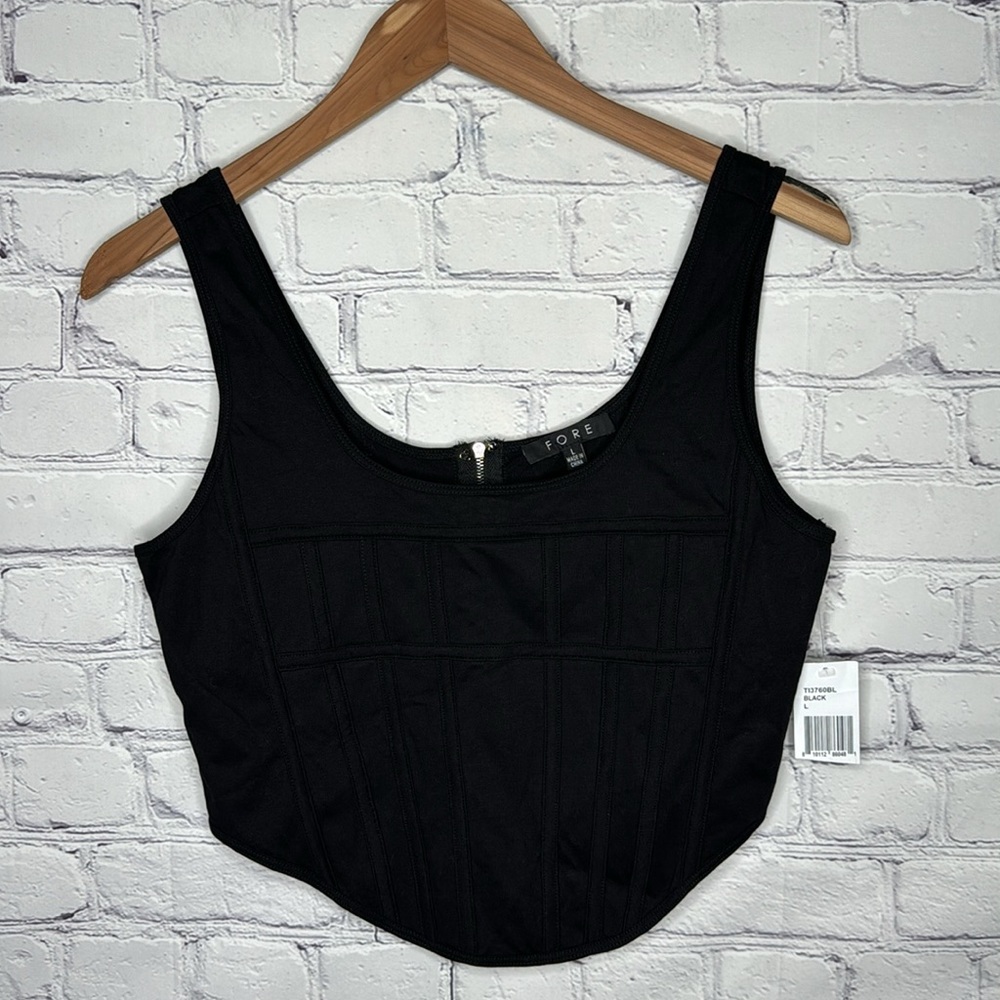 FORE Corset Seamed Tank Top - Picture 2 of 7